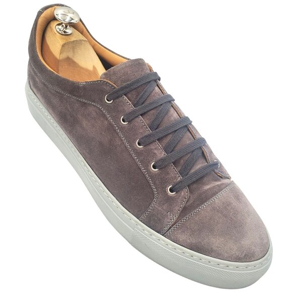 Italy Di Bianco Scarpe Men's size 10 Gray Suede Handmade Sneakers casual shoes - Picture 1 of 9